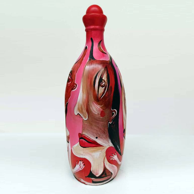 Original Figurative Fantasy Mixed Media by Valentina Brostean