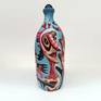 Hand-painted glass bottle / design object