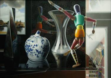 Original Realism Political Paintings by BERNARD FLEMING