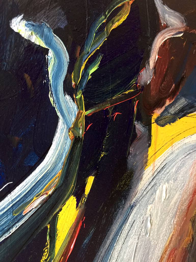 Original Abstract Expressionism Abstract Painting by Rudolf Kinsky