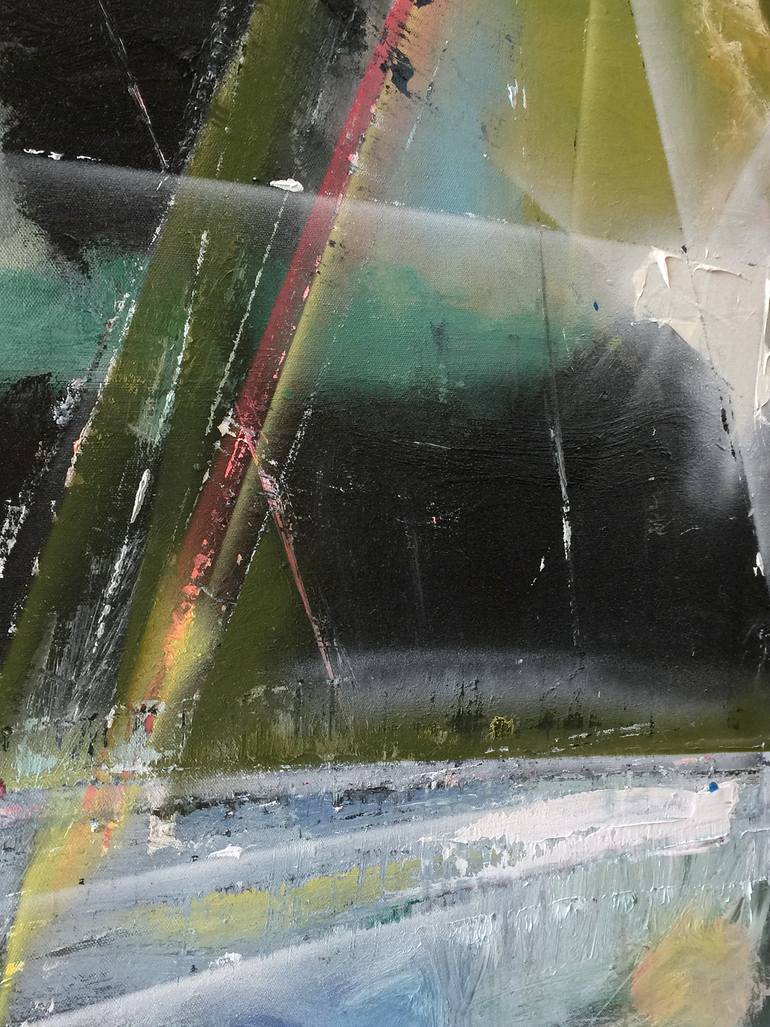 Original Abstract Expressionism Abstract Painting by Rudolf Kinsky