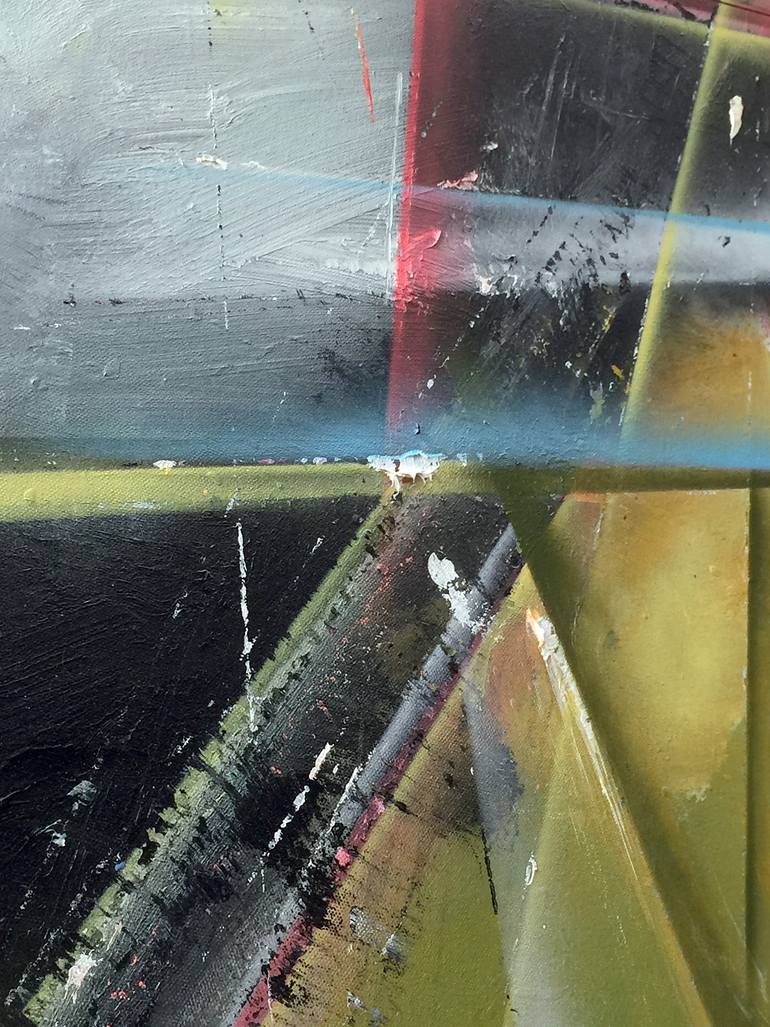 Original Abstract Expressionism Abstract Painting by Rudolf Kinsky