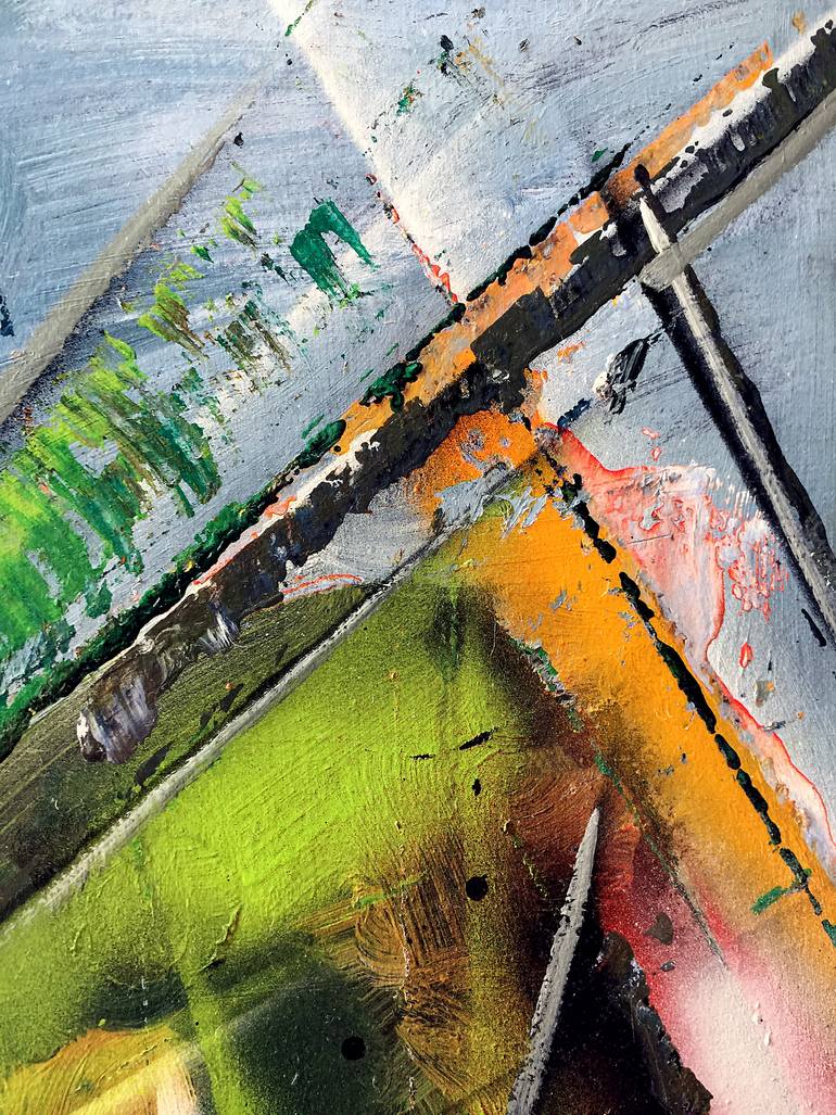 Original Abstract Expressionism Abstract Painting by Rudolf Kinsky