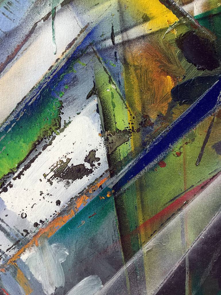 Original Abstract Expressionism Abstract Painting by Rudolf Kinsky