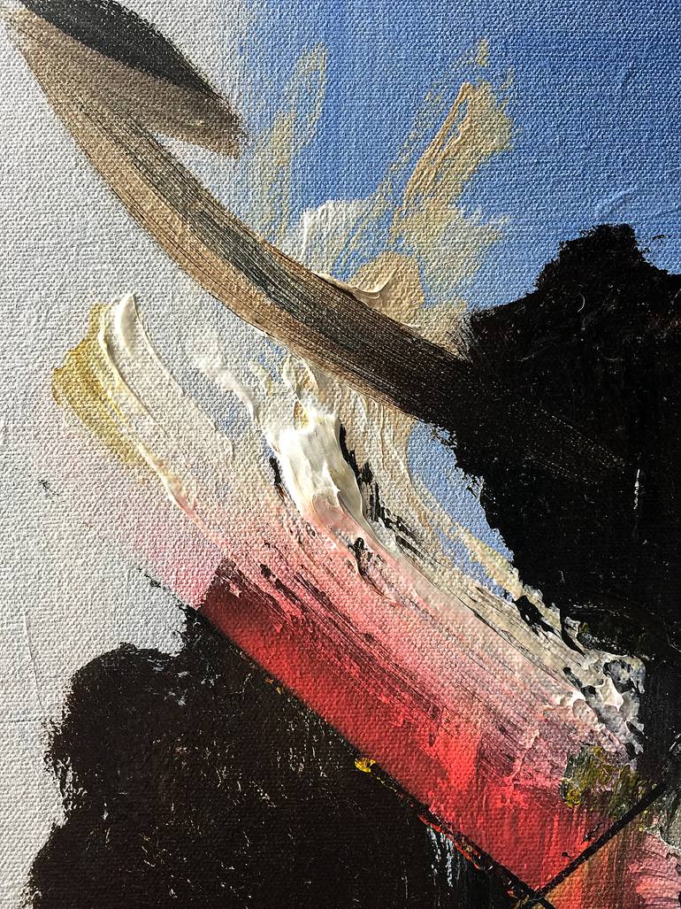 Original Abstract Expressionism Abstract Painting by Rudolf Kinsky