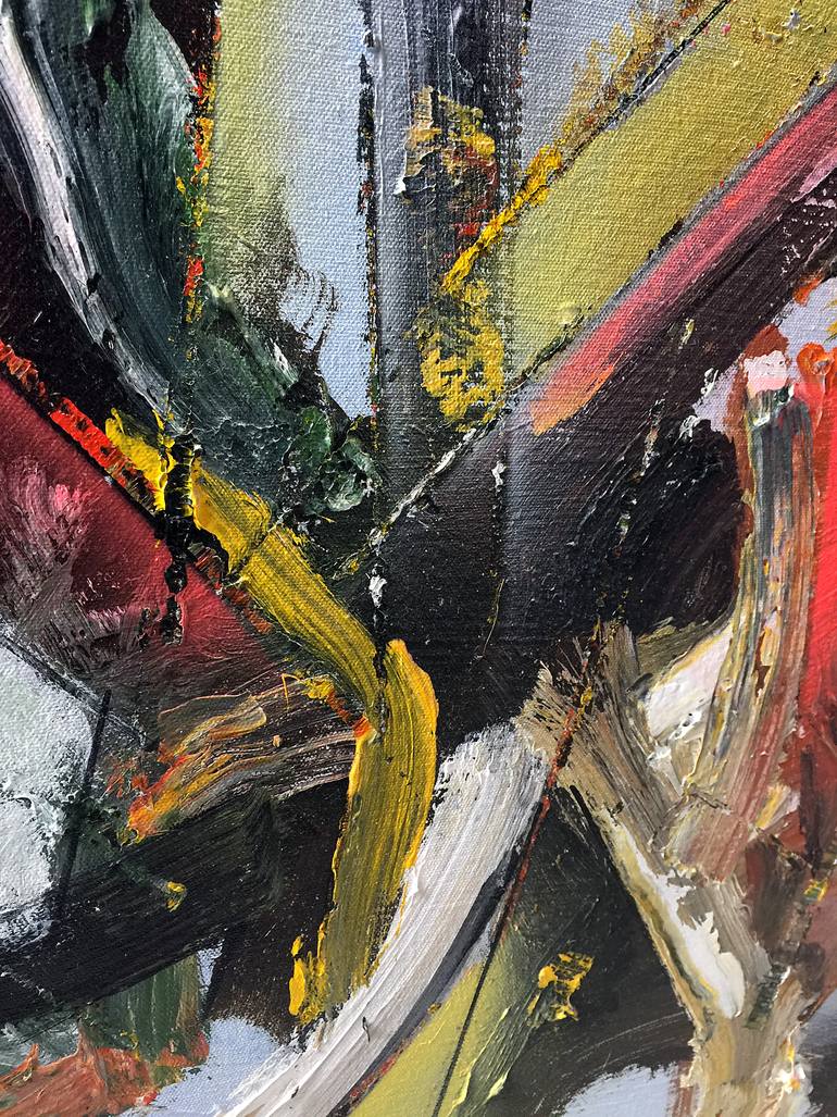 Original Abstract Expressionism Abstract Painting by Rudolf Kinsky