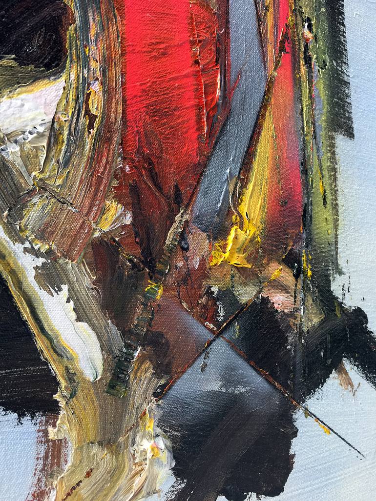 Original Abstract Expressionism Abstract Painting by Rudolf Kinsky