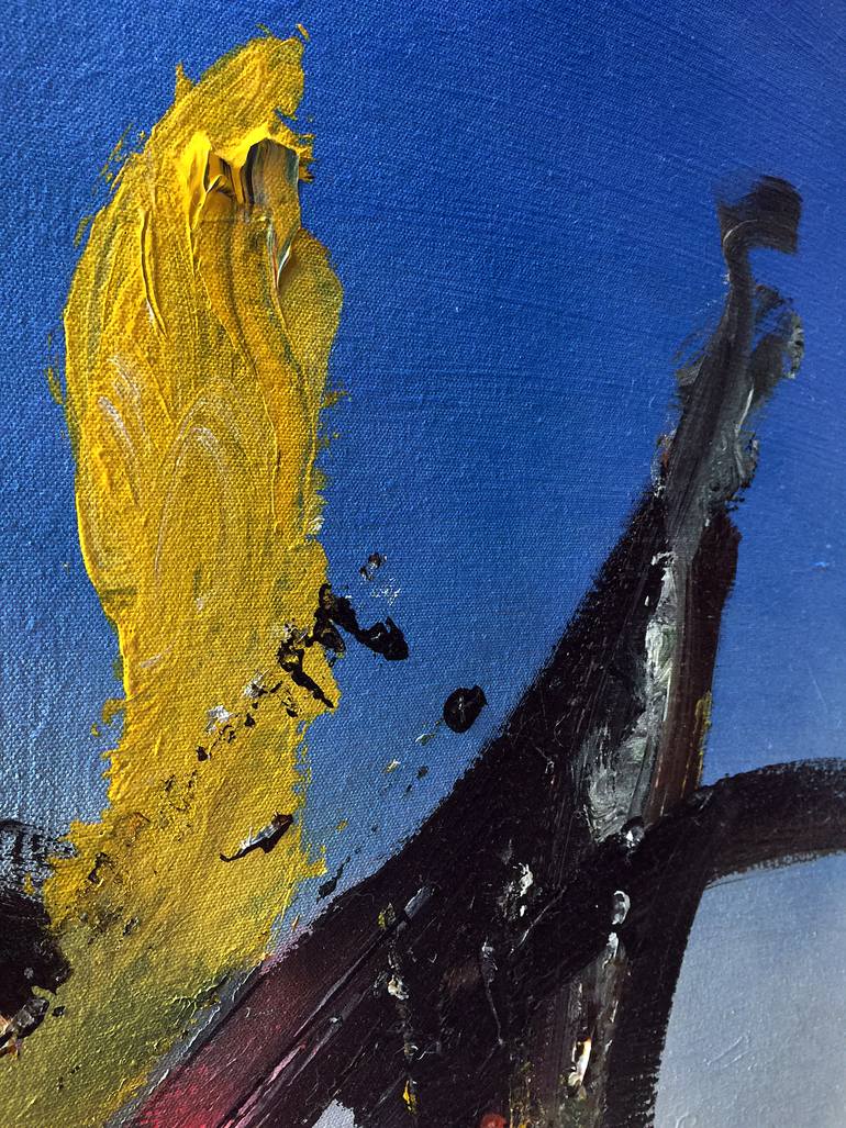 Original Abstract Expressionism Abstract Painting by Rudolf Kinsky