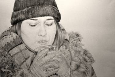 Original Realism People Drawings by Monique Geurts