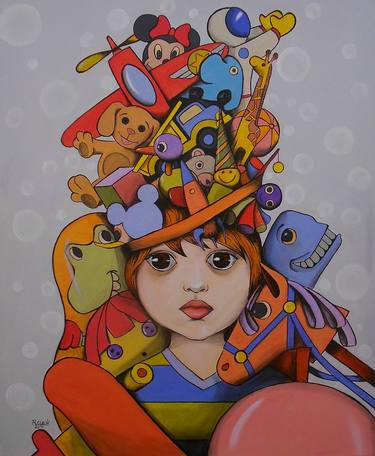 Print of Children Paintings by Robson Clecio