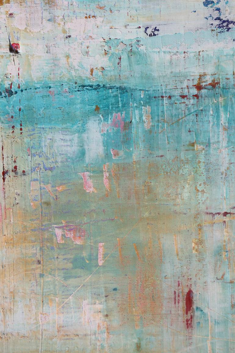 Original Abstract Expressionism Abstract Mixed Media by Juliet Silva Yee