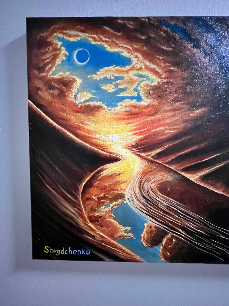 Original Symbolism Time Painting by Vitalii Shvydchenko