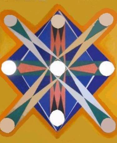Original Fine Art Geometric Paintings by Sonia Ben Achoura