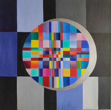Print of Abstract Geometric Paintings by Sonia Ben Achoura