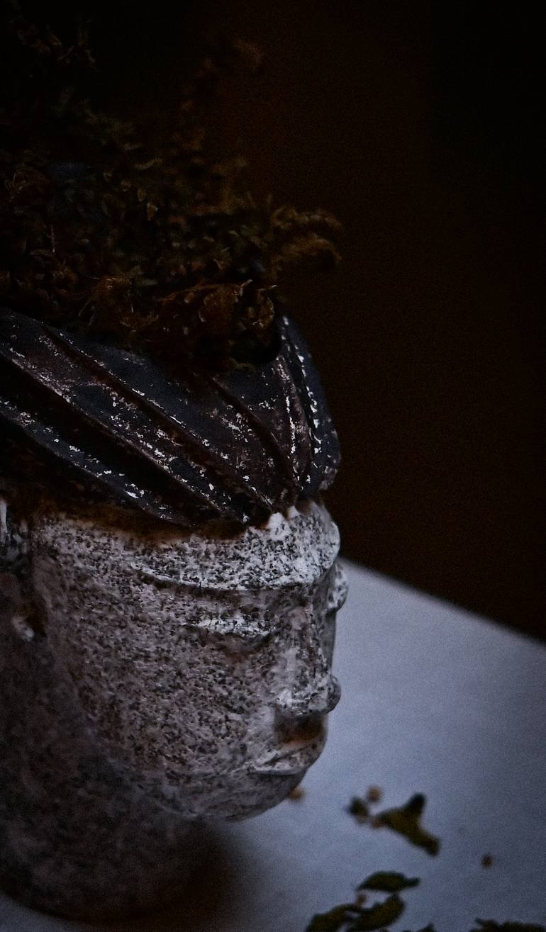 Original Black & White Religion Sculpture by Yuelei Ma