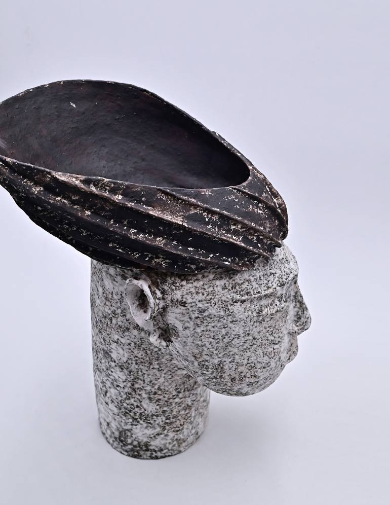 Original Black & White Religion Sculpture by Yuelei Ma
