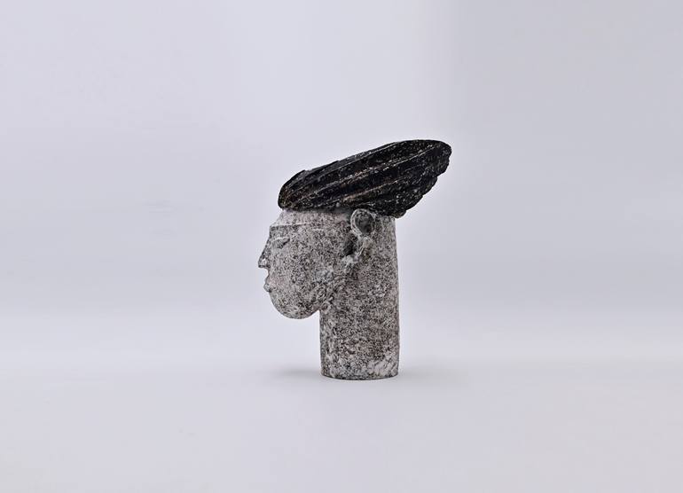 Original Black & White Religion Sculpture by Yuelei Ma