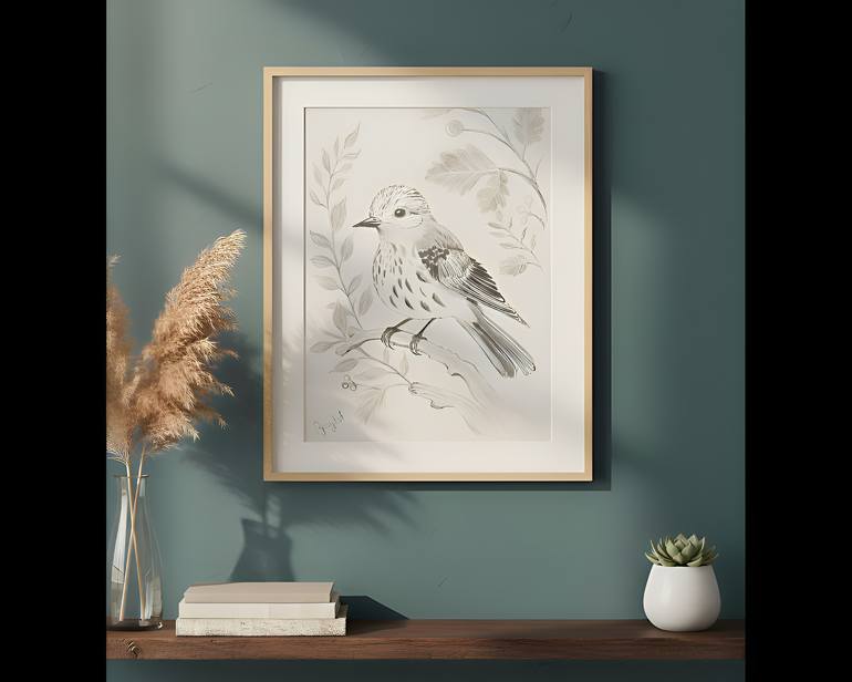Original Black & White Nature Drawing by Anurag Kokode
