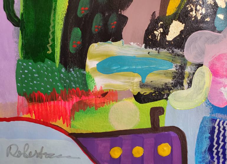 Original Abstract Landscape Painting by Mary Robertson