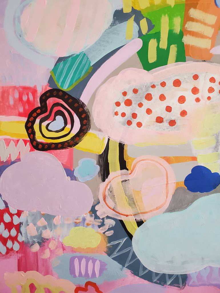 Original Abstract Expressionism Abstract Painting by Mary Robertson