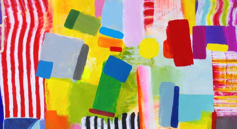 Original Abstract Expressionism Abstract Painting by Mary Robertson