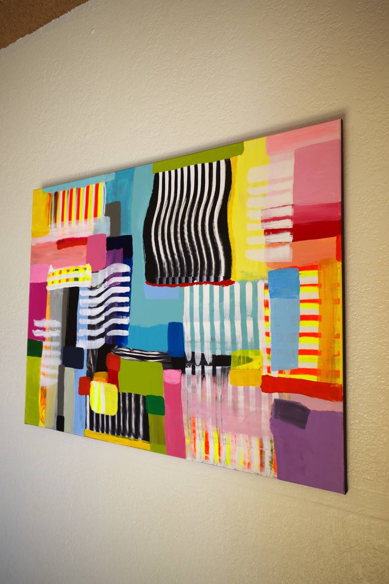 Original Abstract Expressionism Abstract Painting by Mary Robertson