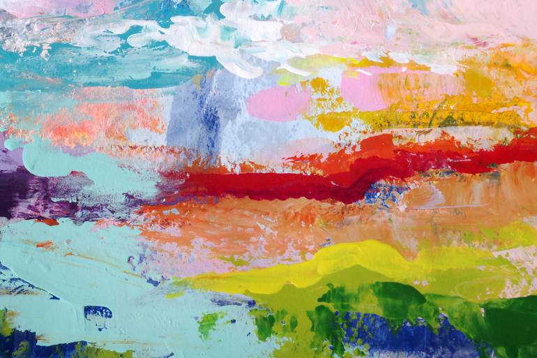 Original Abstract Landscape Painting by Mary Robertson