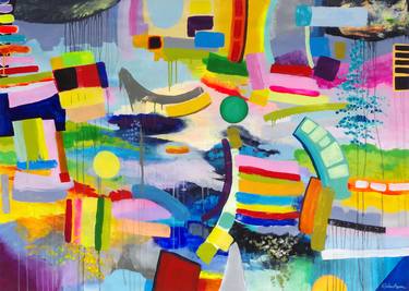 Original Abstract Paintings by Mary Robertson