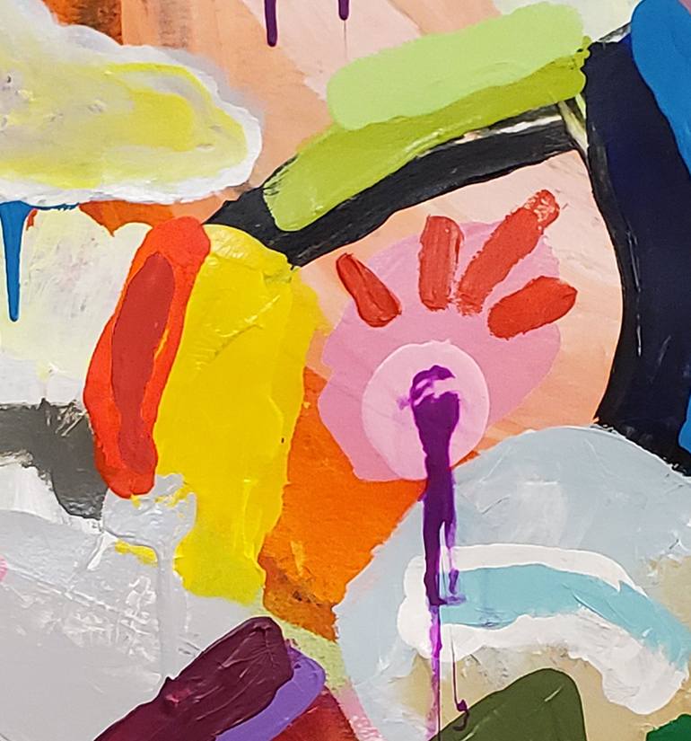 Original Abstract Expressionism Abstract Painting by Mary Robertson