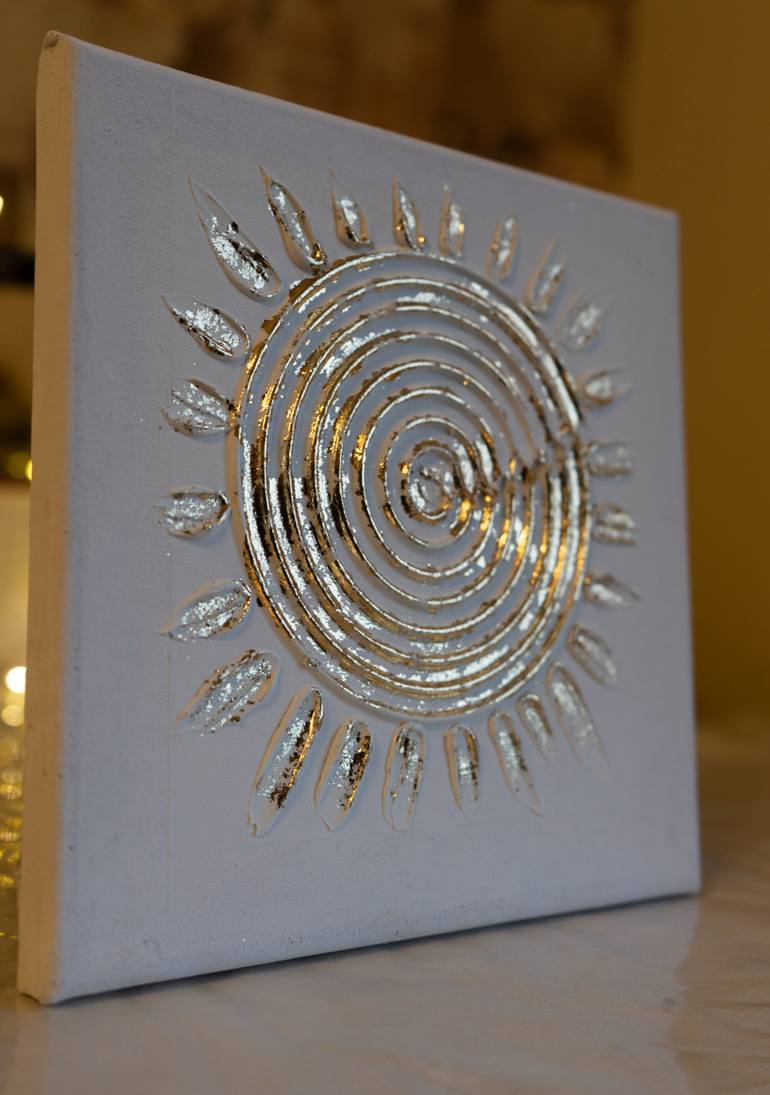 Original Abstract Sunset Sculpture by Dora Art Gemmy