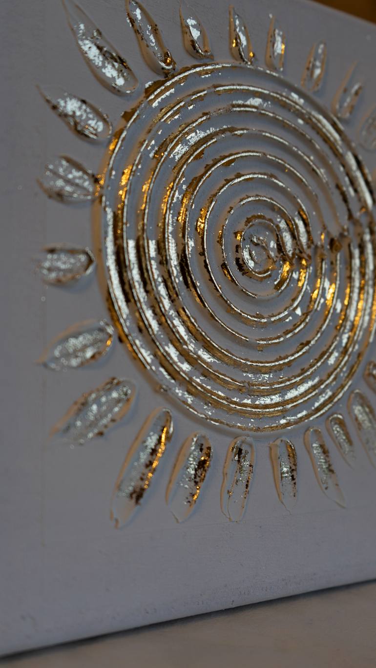 Original Abstract Sunset Sculpture by Dora Art Gemmy