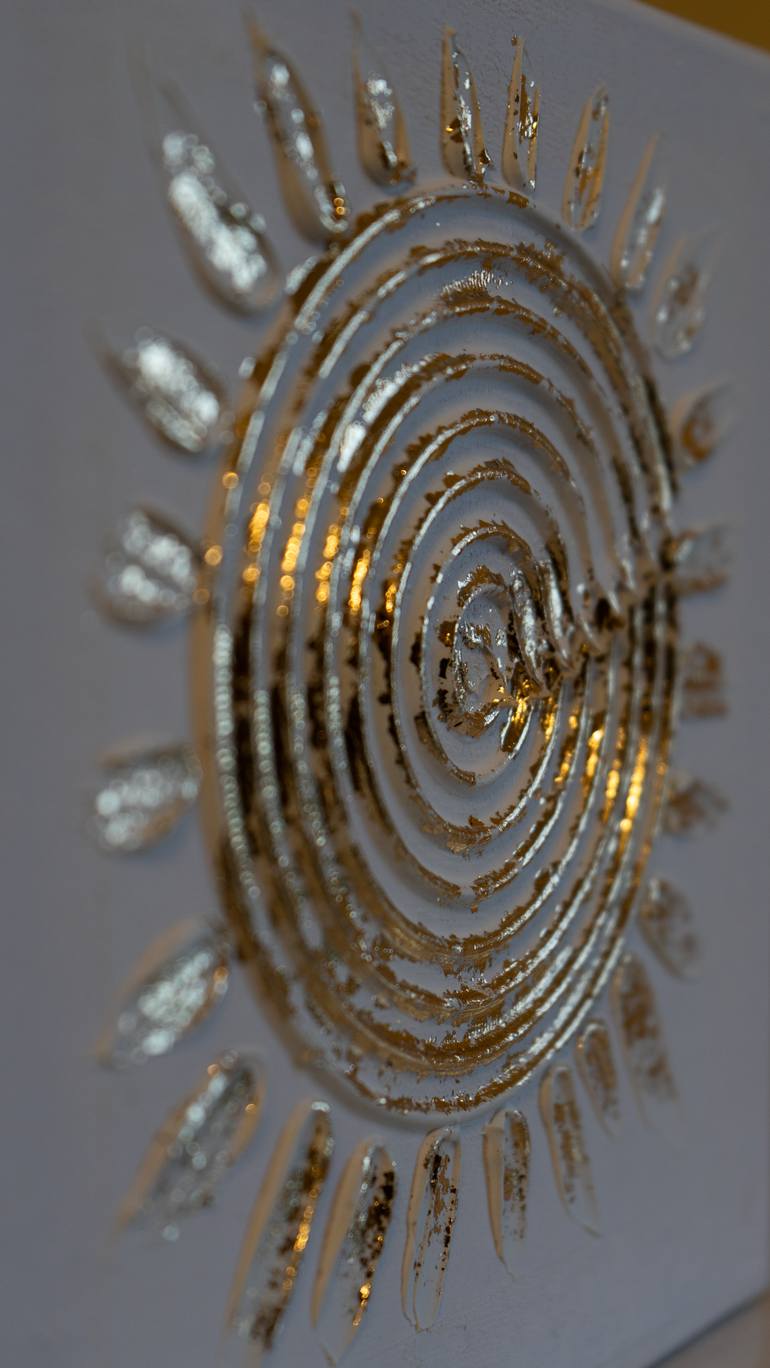 Original Abstract Sunset Sculpture by Dora Art Gemmy