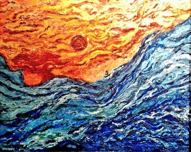 Print of Abstract Expressionism Seascape Paintings by Johann Painter