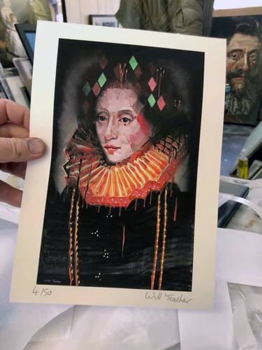 Elizabeth 1st (after Gheeraerts) - Limited Edition Print of 50 thumb