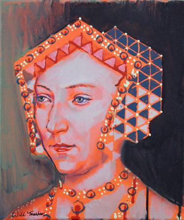 Saatchi Art Artist Will Teather; Paintings, “Jane Seymour (after Holbien)” #art