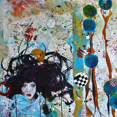 Original Illustration Abstract Paintings by Carole Bressan