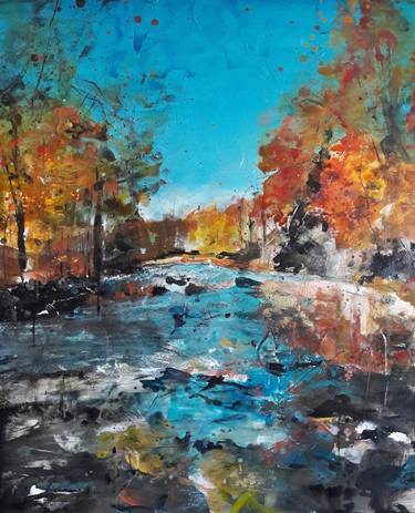 Original Abstract Expressionism Landscape Paintings by Carole Bressan