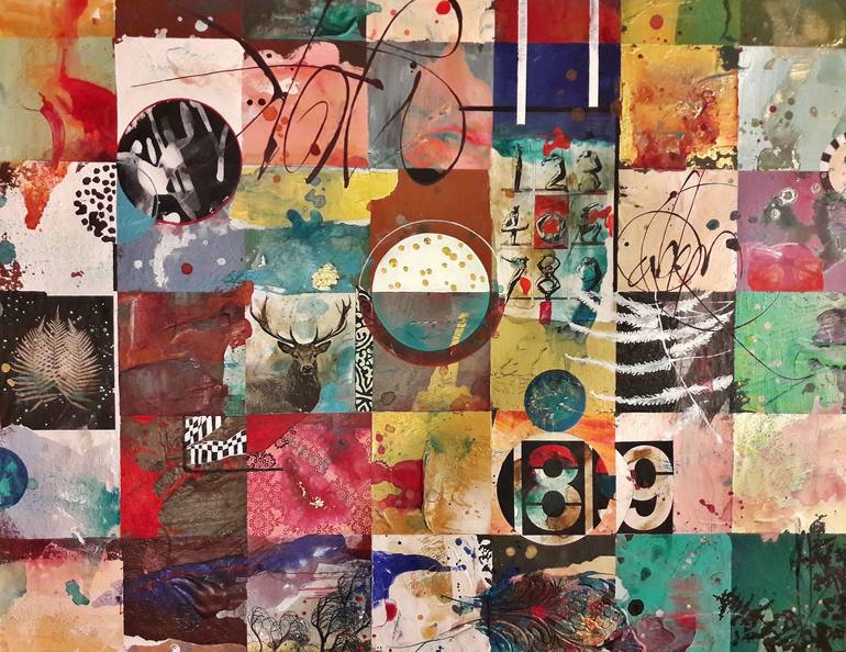 Original mixed media Abstract Painting by Carole Bressan
