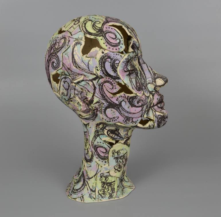 Original Contemporary Mortality Sculpture by Helen Nottage