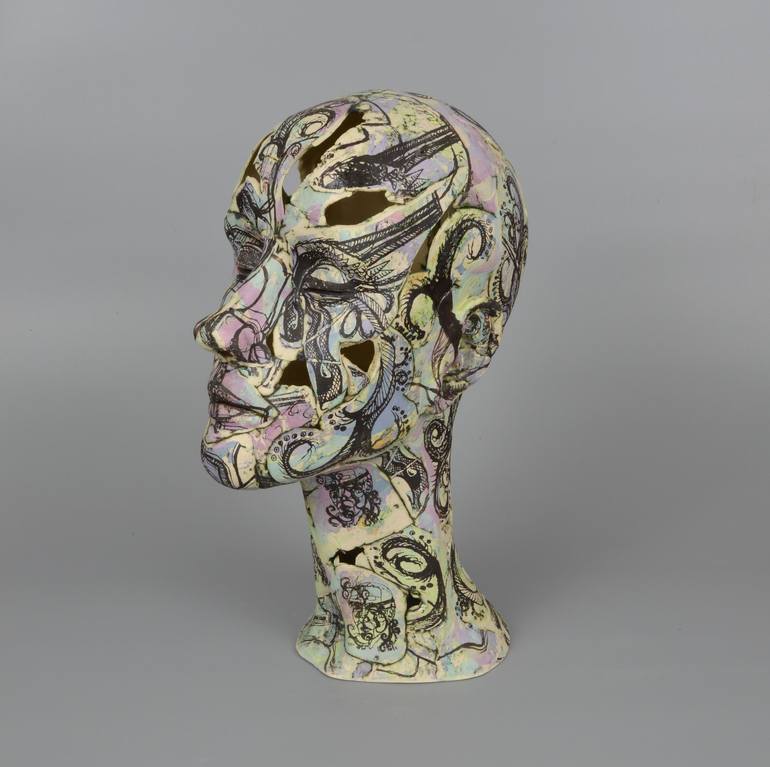 Original Contemporary Mortality Sculpture by Helen Nottage