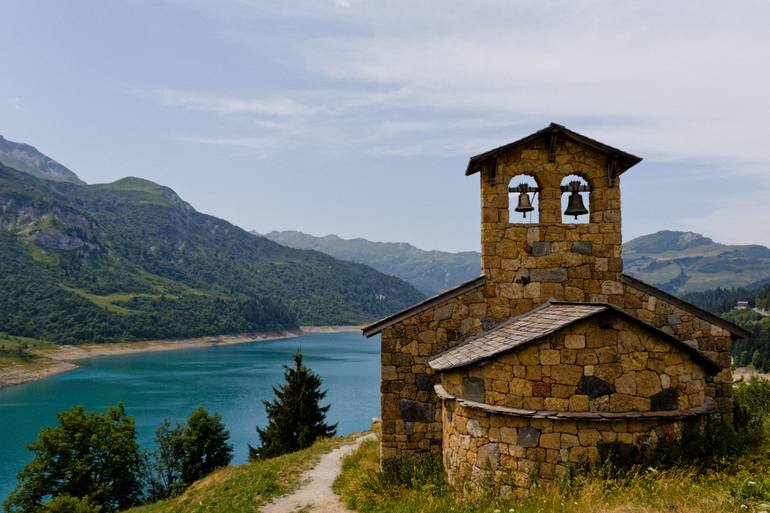 Original Landscape Photography by Elias Nizari | Realism Art on Paper | Sanctuary by the Lake