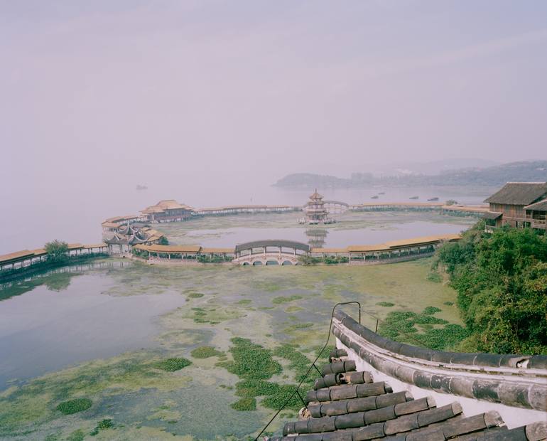 Original Architecture Photography by Liang Chen | Classicism Art on Paper | Theme Park. 2013. Wuxi Taihu Lake(Somewhere beside the water)