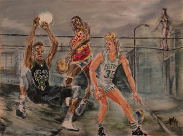 Print of Surrealism Sports Paintings by Xris Katoutsos