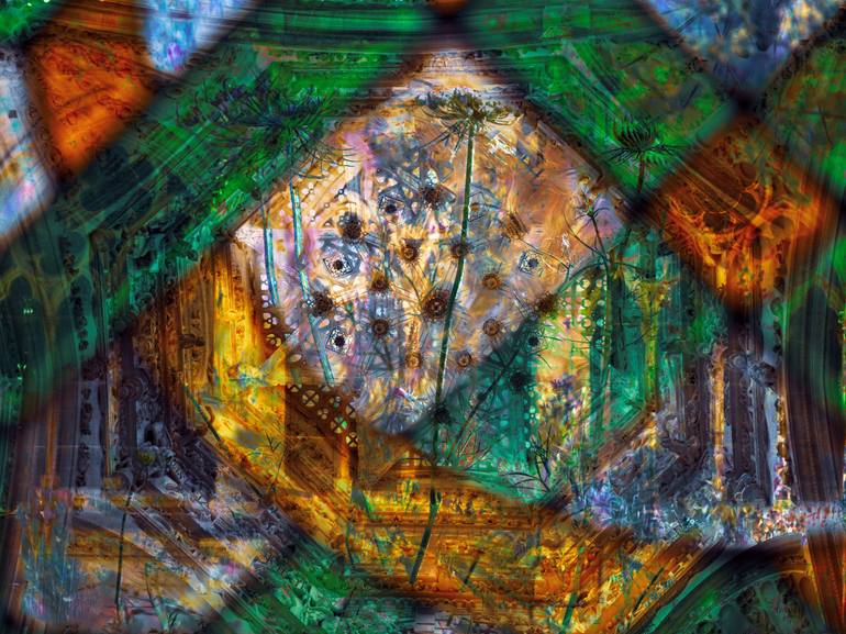 Original Abstract Photography by Juan Carlos Marcos | Abstract Art on Paper | Gothic Dreams IV -- The Living Vault