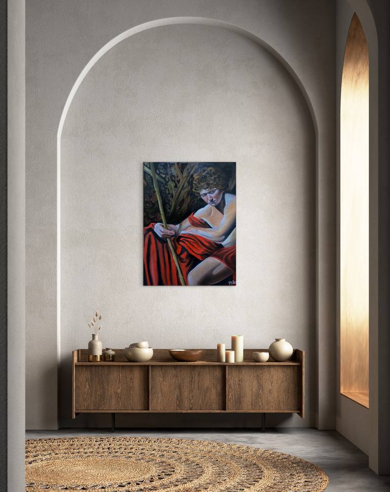 Original Renaissance Religion Painting by Andre Luiz