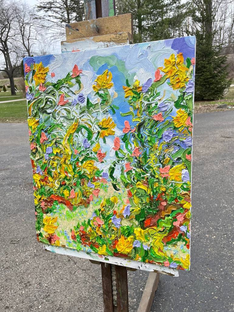 Original Contemporary Floral Painting by Jon Parlangeli