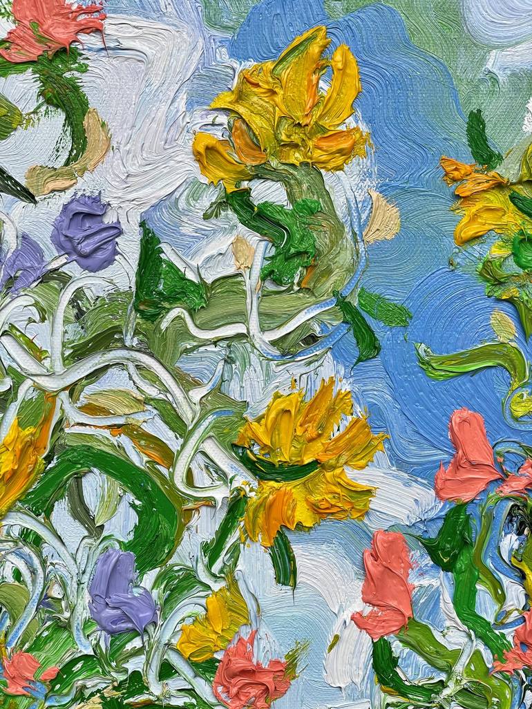 Original Contemporary Floral Painting by Jon Parlangeli