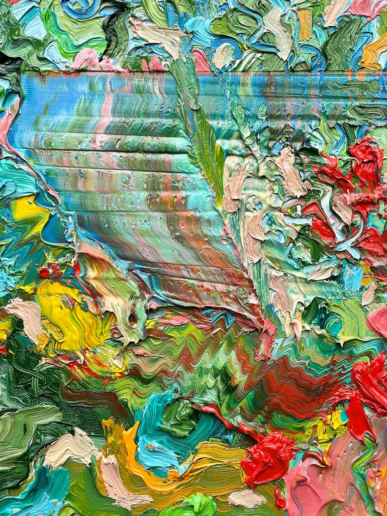 Original Abstract Expressionism Landscape Painting by Jon Parlangeli