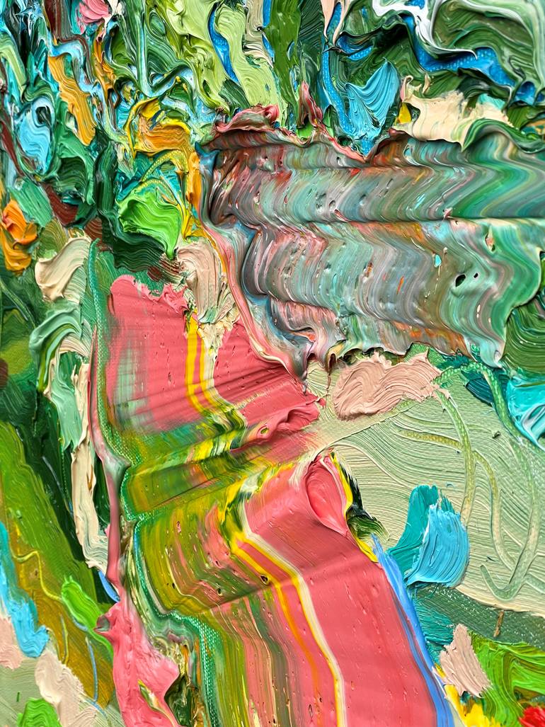 Original Abstract Expressionism Landscape Painting by Jon Parlangeli