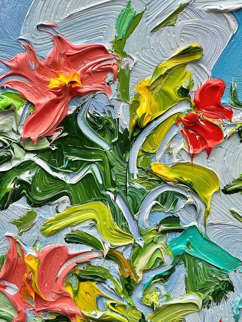 Original Modern Floral Painting by Jon Parlangeli
